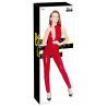 Black Level Combinaison Vinyl Overall Zip V Rouge